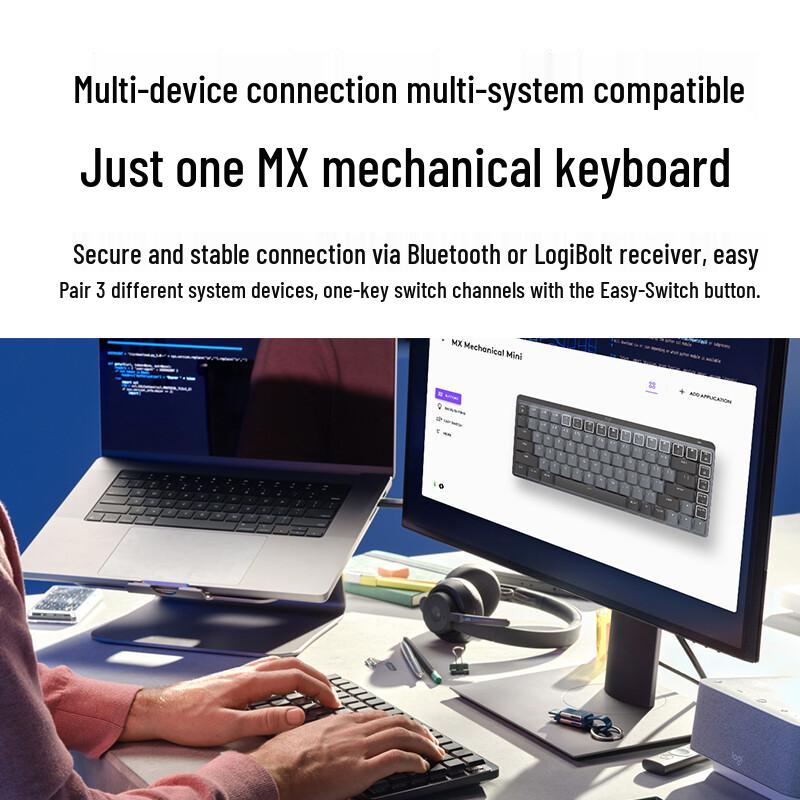 Logitech MX Mechanical Беспроводная низкопрофильная механическая клавиатура