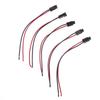 (YOUU06)5pcs T5 LED Bulb Holder Socket For 1.2W 3W LED Width Instrument Light T5 Socket LED Plug Extension Cables Harness