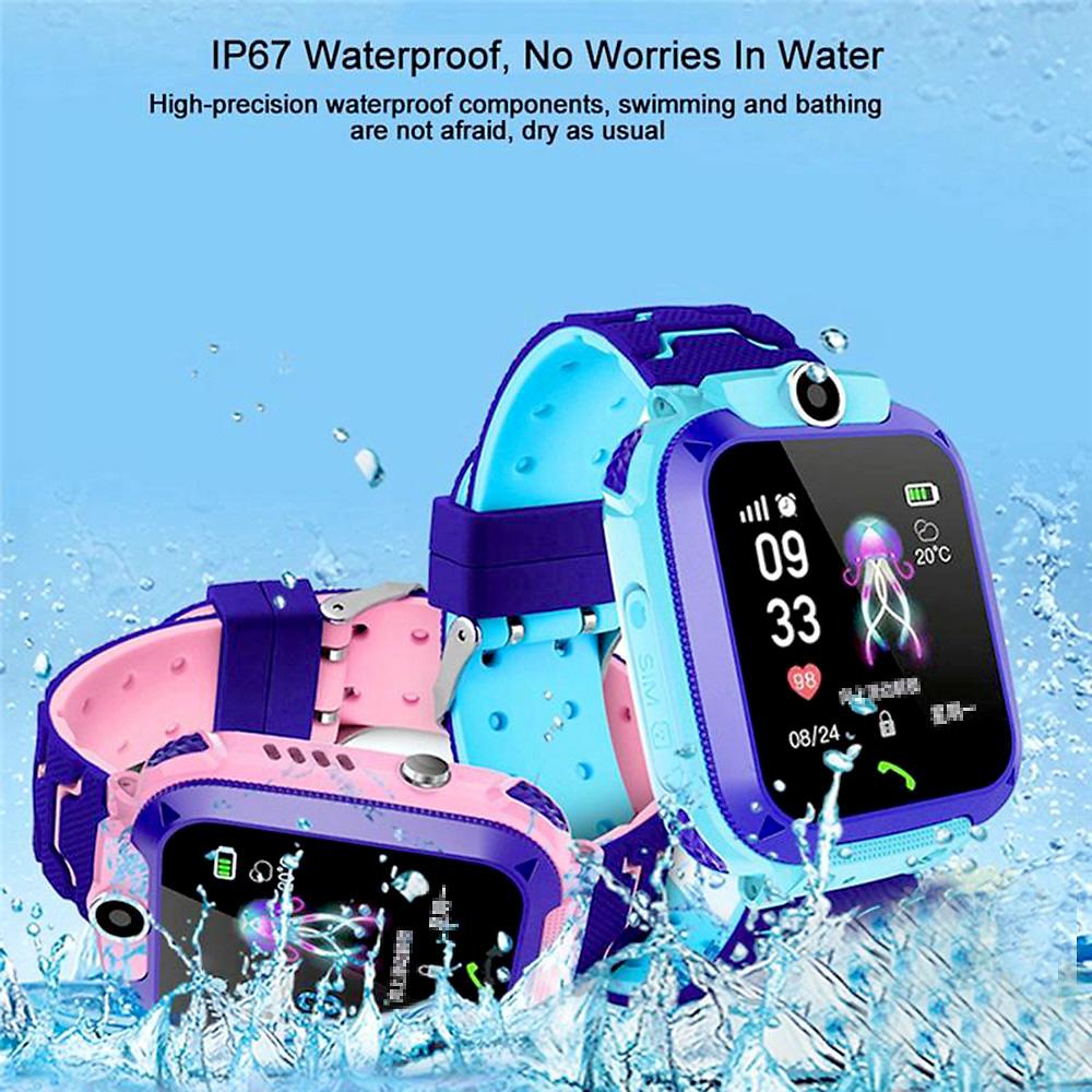 Q12 Kids Intelligent Watch IP67 Waterproof Touch screen SOS Phone Call Device Location Tracker Anti lost Watches