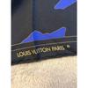 Б/у Шарф LOUIS VUITTON Большой Черный x Синий