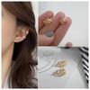 Korean Elegant Leaf Ear Clip: Adjustable, Non-Piercing, Fairy Forest Series Earrings