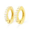 ESTELLE [Official] Women's Silver Earrings with Yellow Gold Plated Cubic Zirconia (Product Code: 0776-0058-0000-0000)