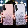 Huawei P50 P40 P20 P30 Pro uchun moda yaltiroq chexol Honor 10 20 10i 20i 8A 9A 9C 9X V30 V40 Y5 Y6 Y7 Y9 2019 Y6P Y7P Y7A uchun yaltiroq silikon qopqoq