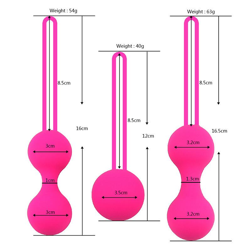 Silicone Vaginal Balls Sex Toys For Women Vagina Tighten Exercise Chinese Kegel Balls Vibrator Pelvic Ben Wa Balls Anal Balls