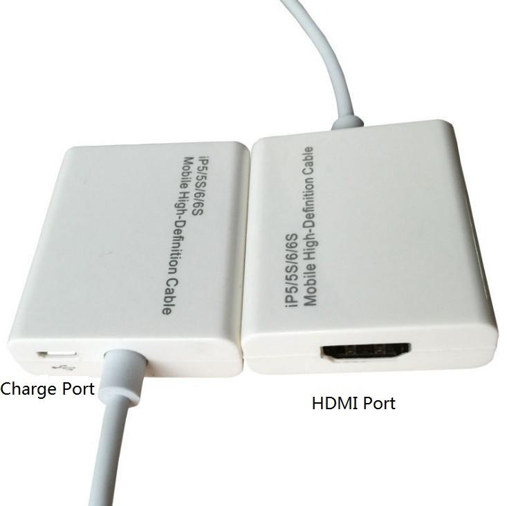 Кабель-адаптер HDMI Lightning для iPhone, конвертер видео высокого разрешения с функцией дублирования экрана