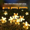 Outdoor Solar Cherry Blossom String Lights: Waterproof, Super Bright, Flashing Garden & Balcony Decoration