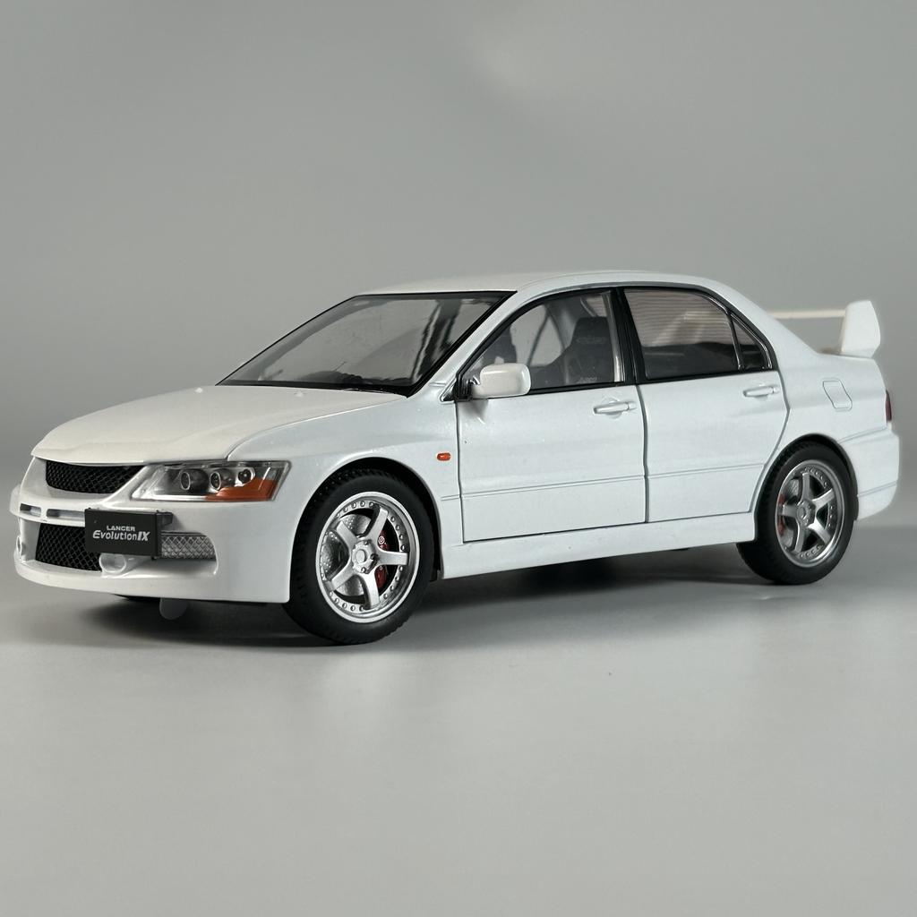 ABAM1 JDM 1:24 Mitsubish Lancer Evolution EVO9 compact car Alloy Metal Diecast Model Car Sound & Light Pull Back Collection Hobby Gift