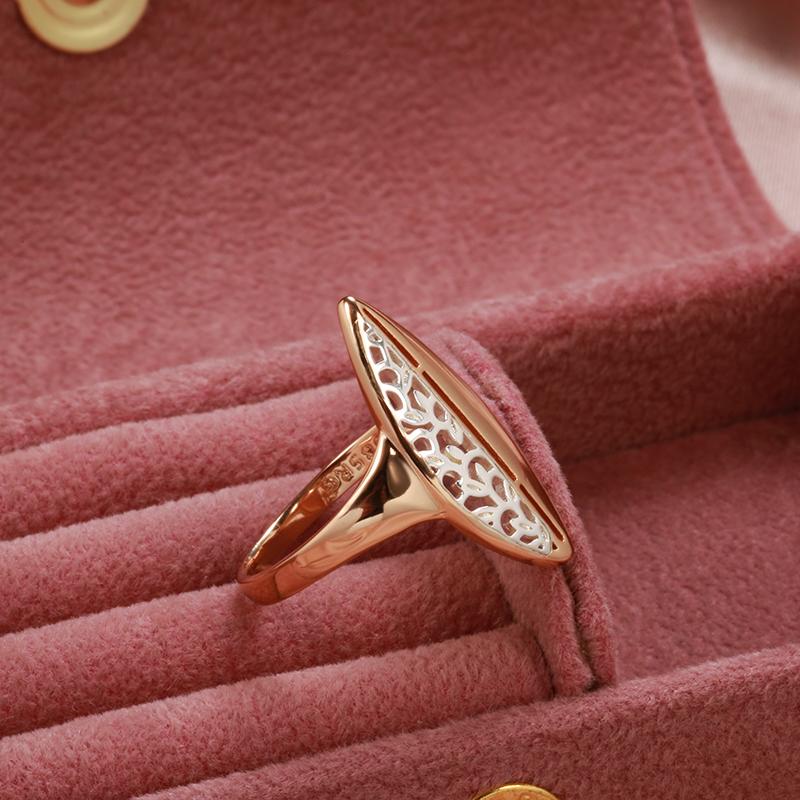 Женское винтажное кольцо Kinel в этническом стиле из розового золота