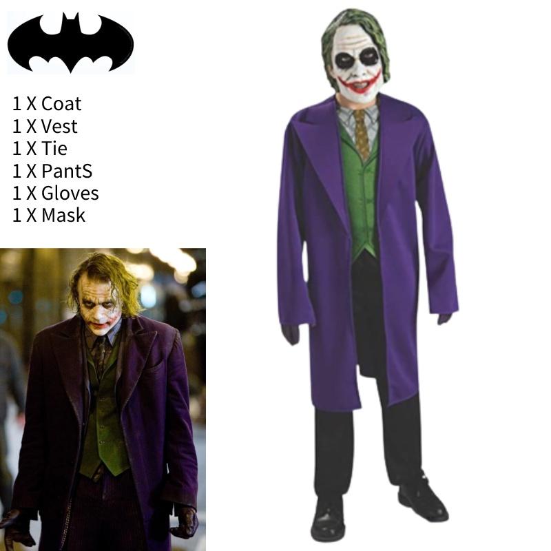 Popular Joker Cosplay Costume For Halloween And Anime Conventions