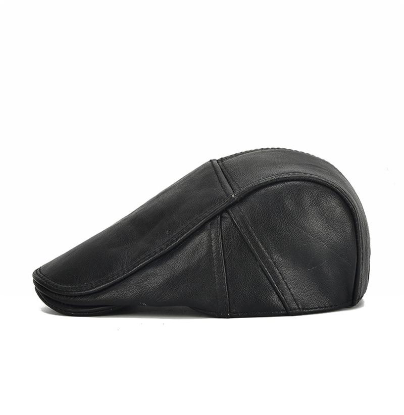 Northwood Твердый берет из натуральной коровьей кожи, шляпа Boina Masculina, плоская кепка, мужской берет, береты, кепка