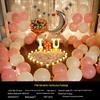 Romantic Surprise Proposal Scene: Creative Letter Lights & Indoor Decoration for Qixi Valentine's Day