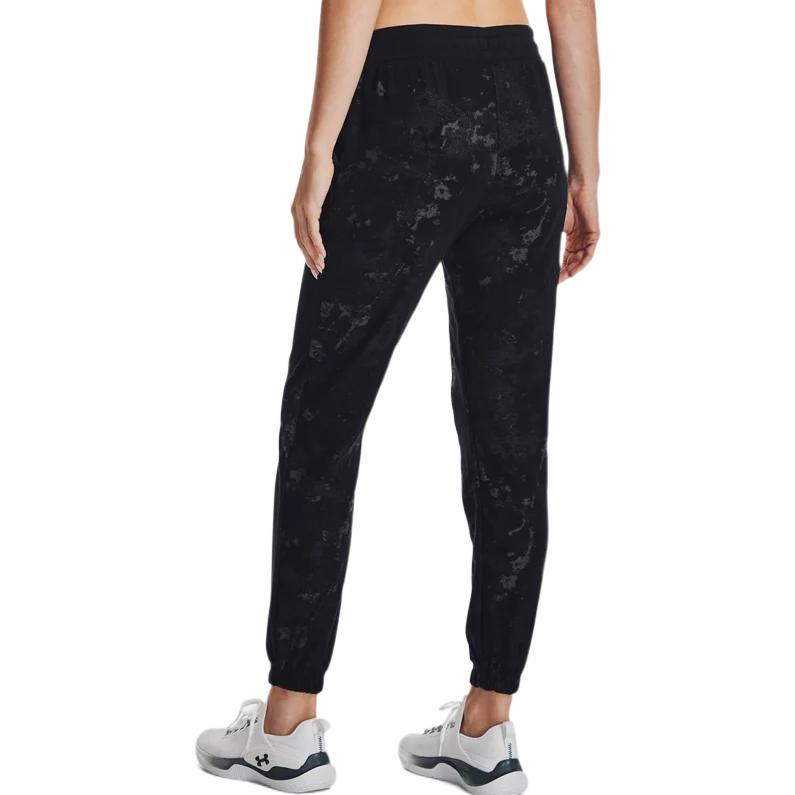 Under Armour Женские джоггеры Journey Washed из жаккардового текстурированного хлопка, черные 1376916-001