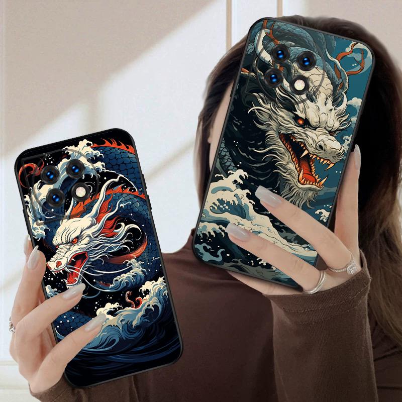 Морской Белый Дракон Для OnePlus 8 9 11 12 13 10 Pro 9RT 8T 12R Ace 3 5 2V Nord CE 2 4 Lite N20 SE N30 N200 силиконовый мягкий чехол для телефона