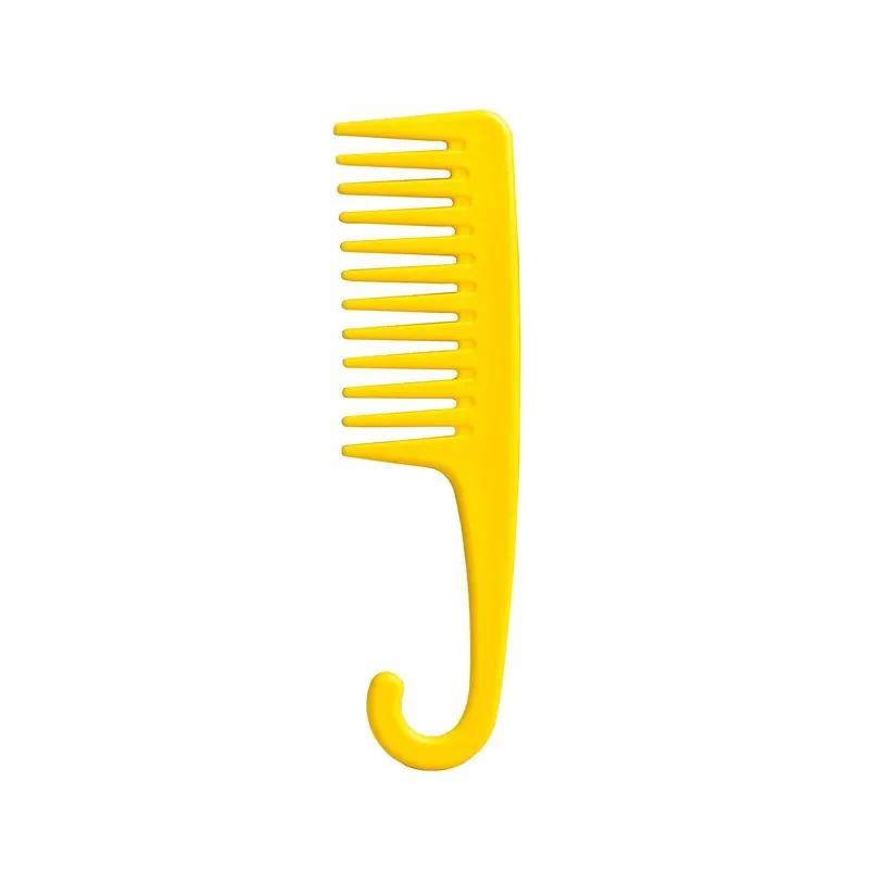 Wet Hair Curling Comb Heat Resistant and Antistatic Bath Comb Wide Toothed Hair Combing Tool with Hook