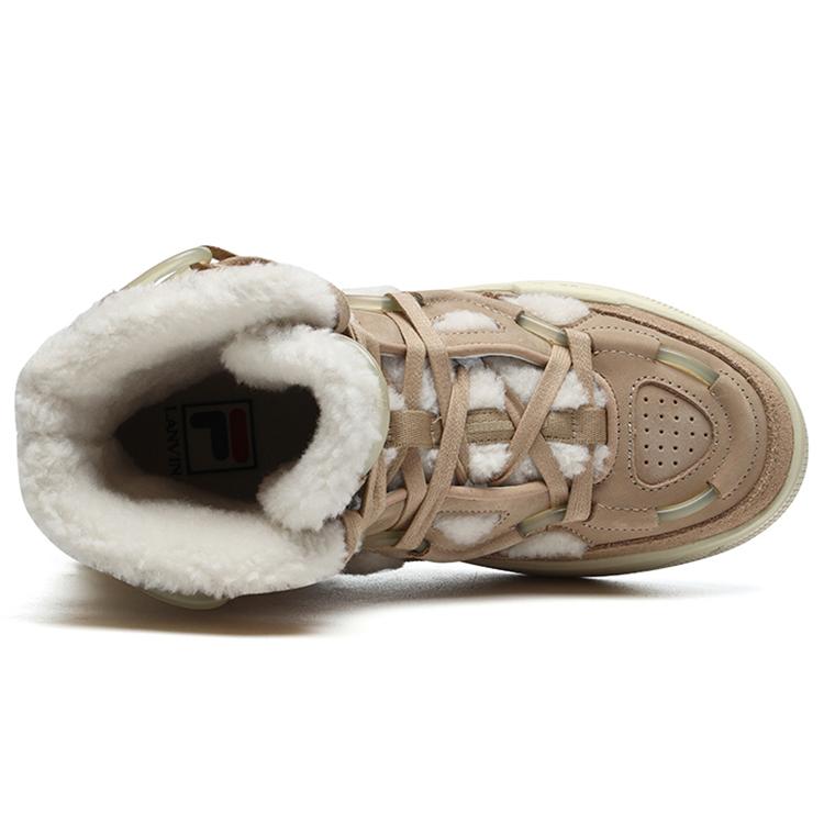 Lanvin x FILA Lanvin Высокие кеды для скейтбординга Женские Нуга Бежевый F12W144401FNA