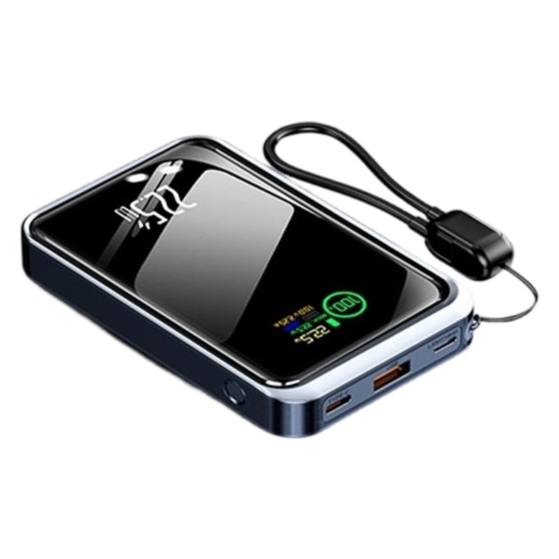 Пластиковый кейс для хранения аккумуляторов ABS PC со светодиодной подсветкой и цифровым дисплеем, компоненты для DIY-зарядки (без аккумулятора) для мобильных телефонов