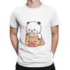 Dudu Bear And Bubu Panda Enjoying Time Together Novelty 100 Cotton Tshirt Bubu Dudu Tees Tops For Unisex