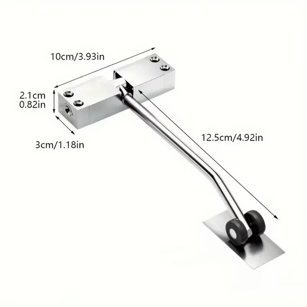 Aluminum Zinc Zinc Alloy Door Closing Hinge Safety Spring Door Closer Automatic Door Closer Furniture