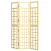 3-Panel Garden Privacy Screen, Freestanding Foldable Wooden Outdoor Divider/Trellis, Decorative Privacy Screen for Garden Patio, 120 x 170 cm