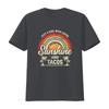 Just A Girl Who Loves Sunshine And Tacos T Shirt vintage Washed Unisex designer clothes graphic Comfortable fashion Breathable