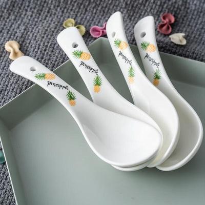 Керамические ложки для супа и риса в японском стиле Changbaosen (Набор из 10)