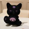 Мягкая игрушка для котенка 4 цвета Черный Белый Коричневый Серый Антропоморфное Мягкое Сидячее Плюшевое Существо Обнимаемое Серия Игрушек Украшение для Дома Сюрприз