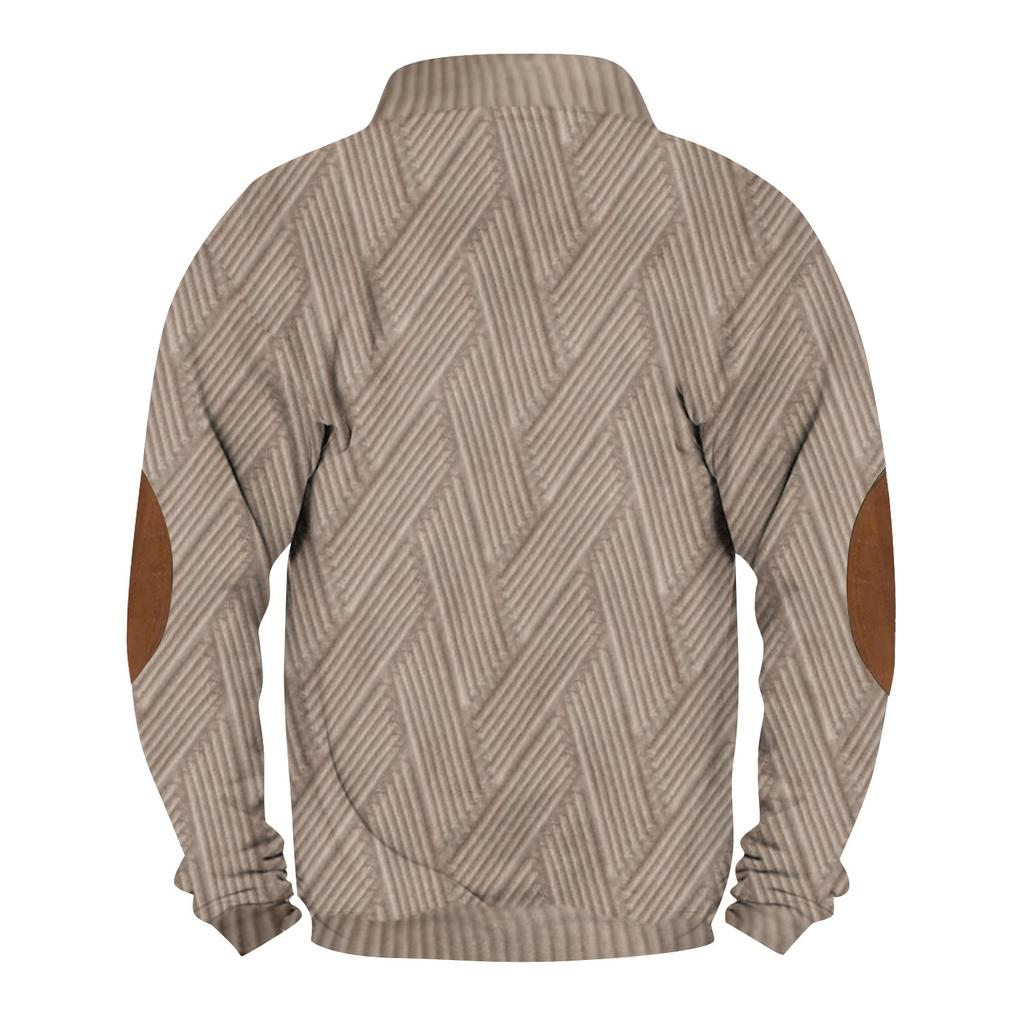 Spring And Autumn Mens Standing Collar Sweatshirt Is Outdoor Casual Sweaters Tops