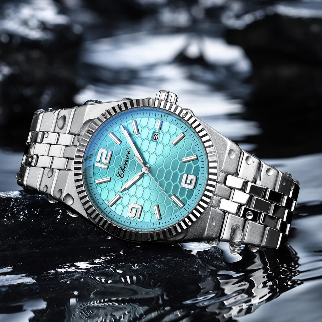 Couple Watch Luxury Quartz Watch Waterproof Watch Lover Gift Night Light Classic Date Week Clock His Her Watch