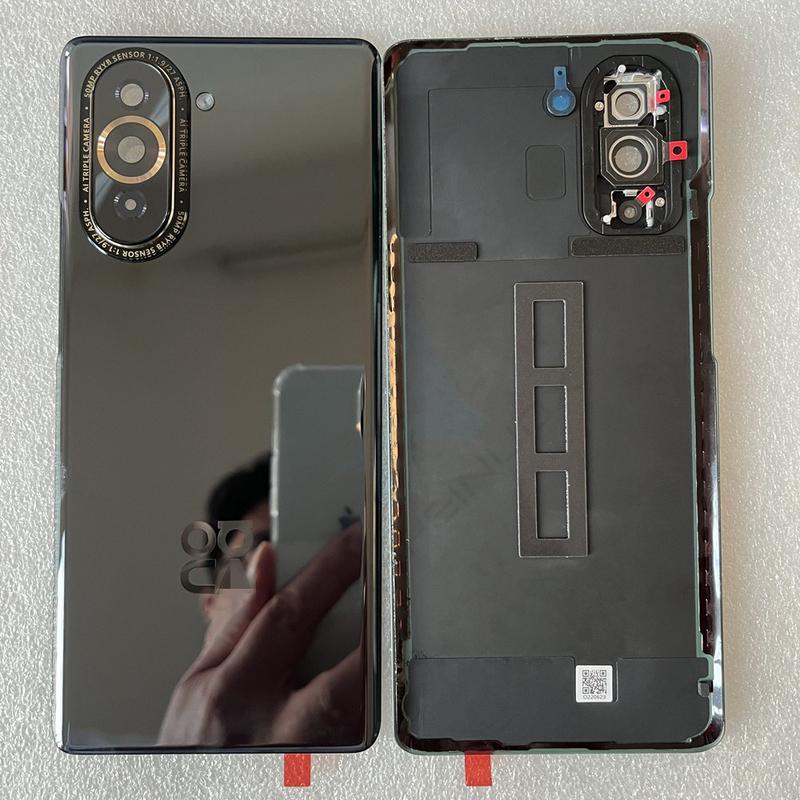 Задняя крышка из закаленного стекла для Nova 10, запасные части для HW Nova 10, задняя крышка батарейного отсека + рамка камеры