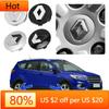 2026 Hot For Renault Interior Stickers 4PCS 57mm 60mm Car Wheel Center Hub Cap Stickers Styling For Renault Koleos Captur Kadjar Z111