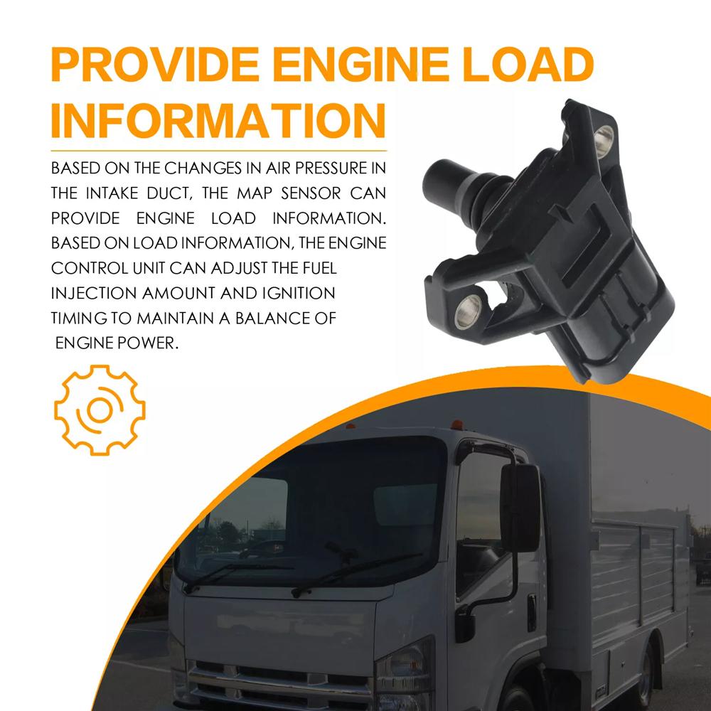 Automotive Manifold Pressure MAP Sensor for Isuzu NPR NPR-HD NRR NQR 4HK1
