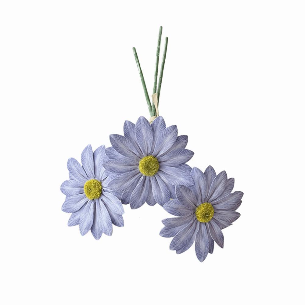 3PCS/Bundle Multicolor Daisy Artificial Flower 3D Printed Floral Arrangement Simulation Flower Chrysanthemum Photo Props
