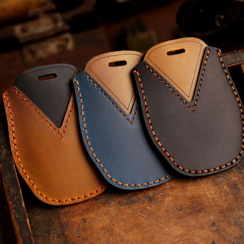 GUSHIBEI Роскошный кожаный чехол для ключей ручной работы для Volkswagen