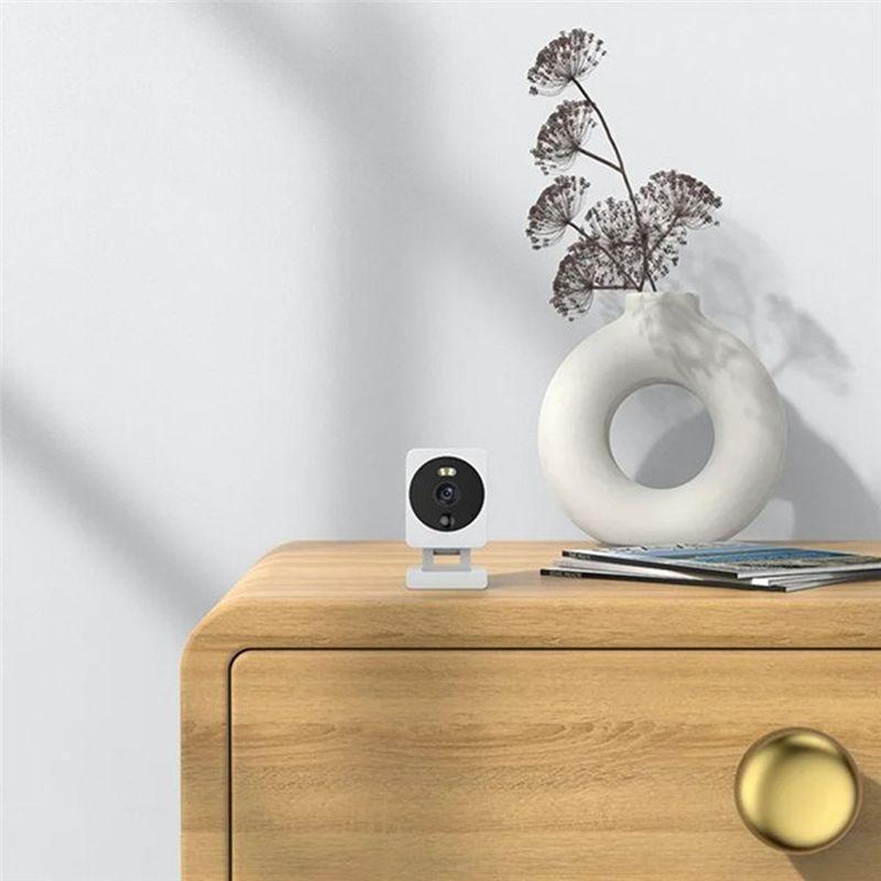 ABUO-Mini Tuya Wifi Security Camera 3MP HD Motion Detection Color Night Vision CCTV Camera Waterproof