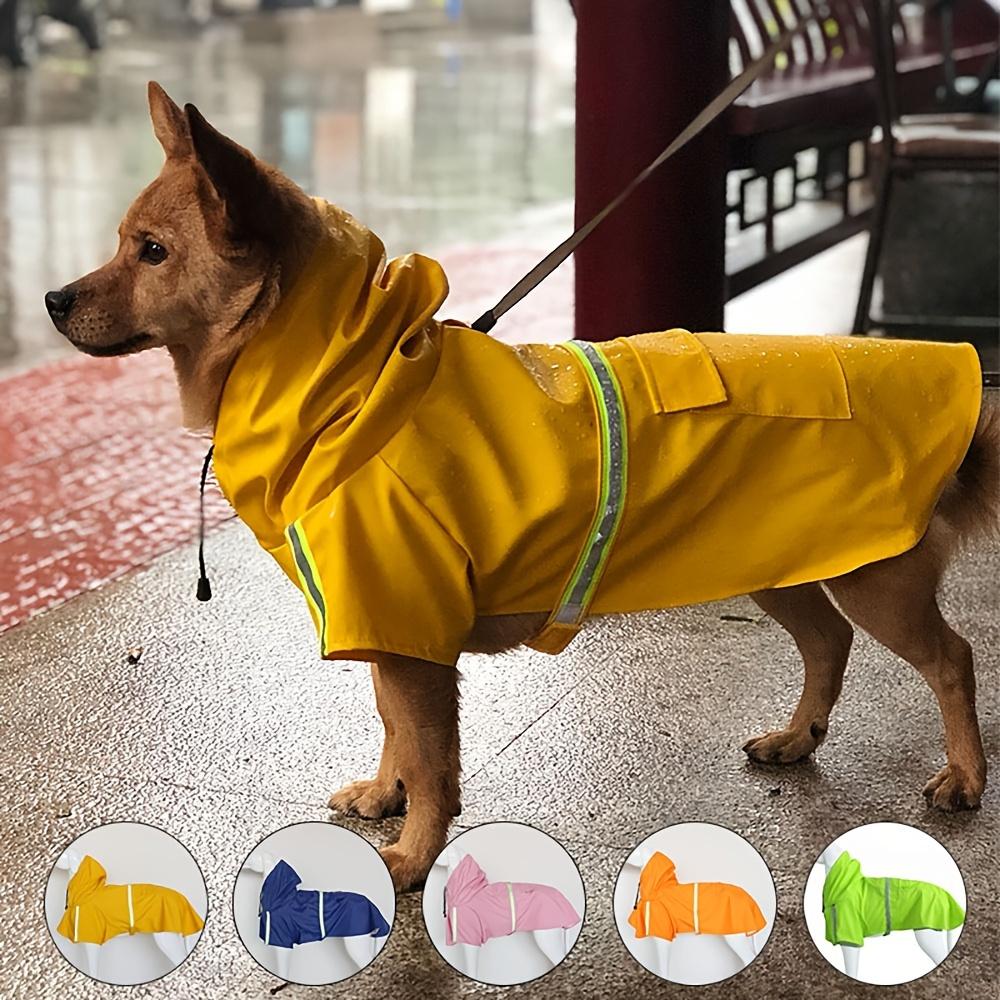 Dog Raincoat Corgi Cloak Style Puppy Waterproof Dog Clothes Reflective Pet Windproof Rainproof Hooded Raincoat for Dog
