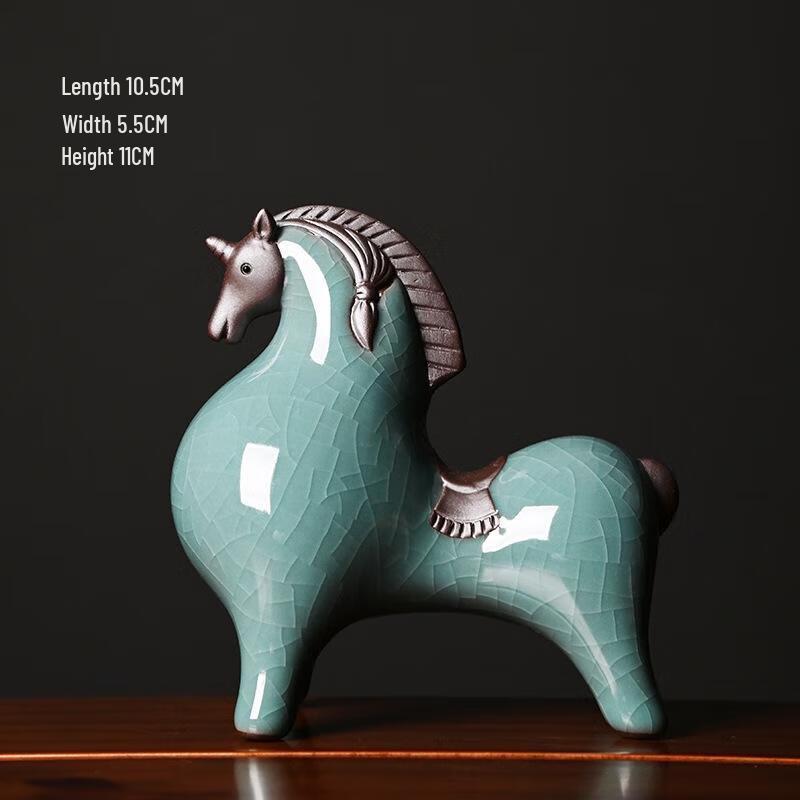 JINGRUIXIANG Ceramic Tang Horse Sculpture