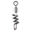 20PCS Stainless Steel Fishing Rolling Swivel 2#-10# Snap Change Connector  Fishing Hook