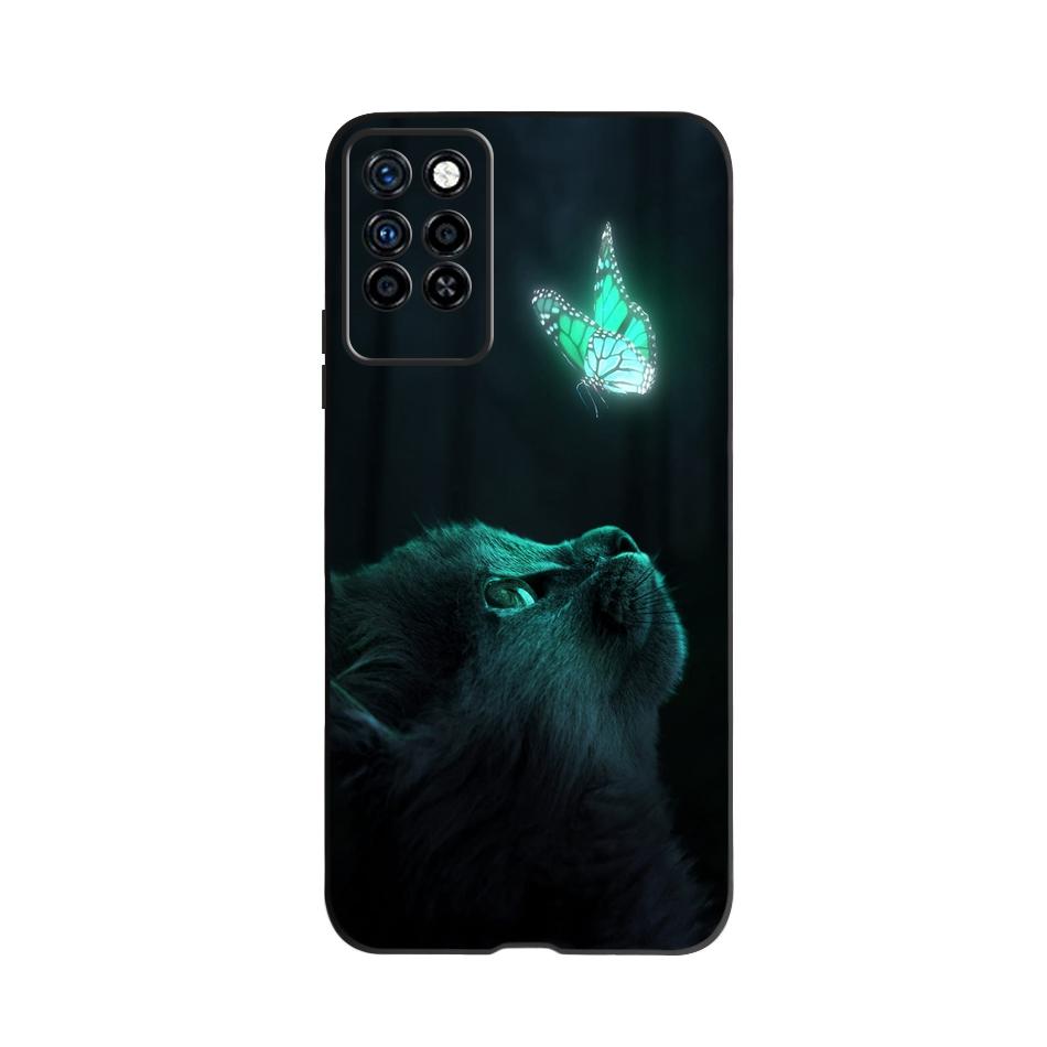 Милый Чехол Для Infinix Note 10 Pro NFC X695C X695 Чехол Для Телефона Черный Силикон Мягкий Чехол Для Infinix Note 10 Funda Note10 Pro 6.95"