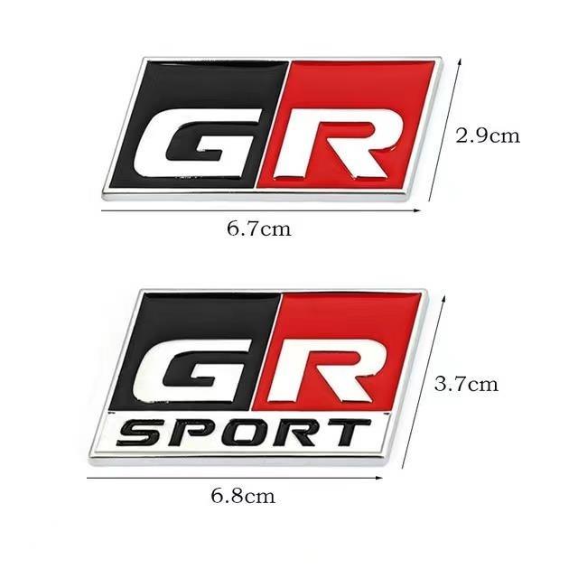 GR Label GRMN Car Sticker & GRSPORT Grille Badge - Fits Toyota GR, GT86 Body Modification