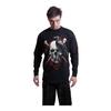 Spiral Direct Unisex Adult Death Raven Back & Sleeve Print T-Shirt