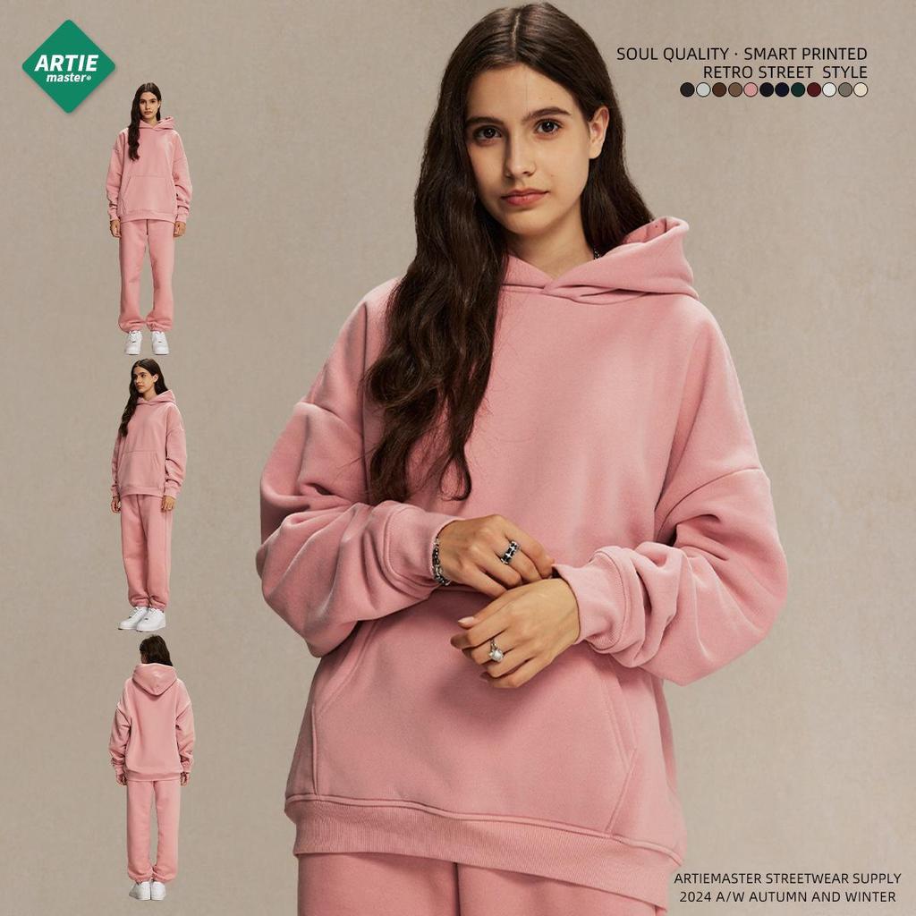 Men's Oversized Polar Fleece Hoodie - Non-Shedding, Thickened 400g, Trendy Autumn/Winter 2024