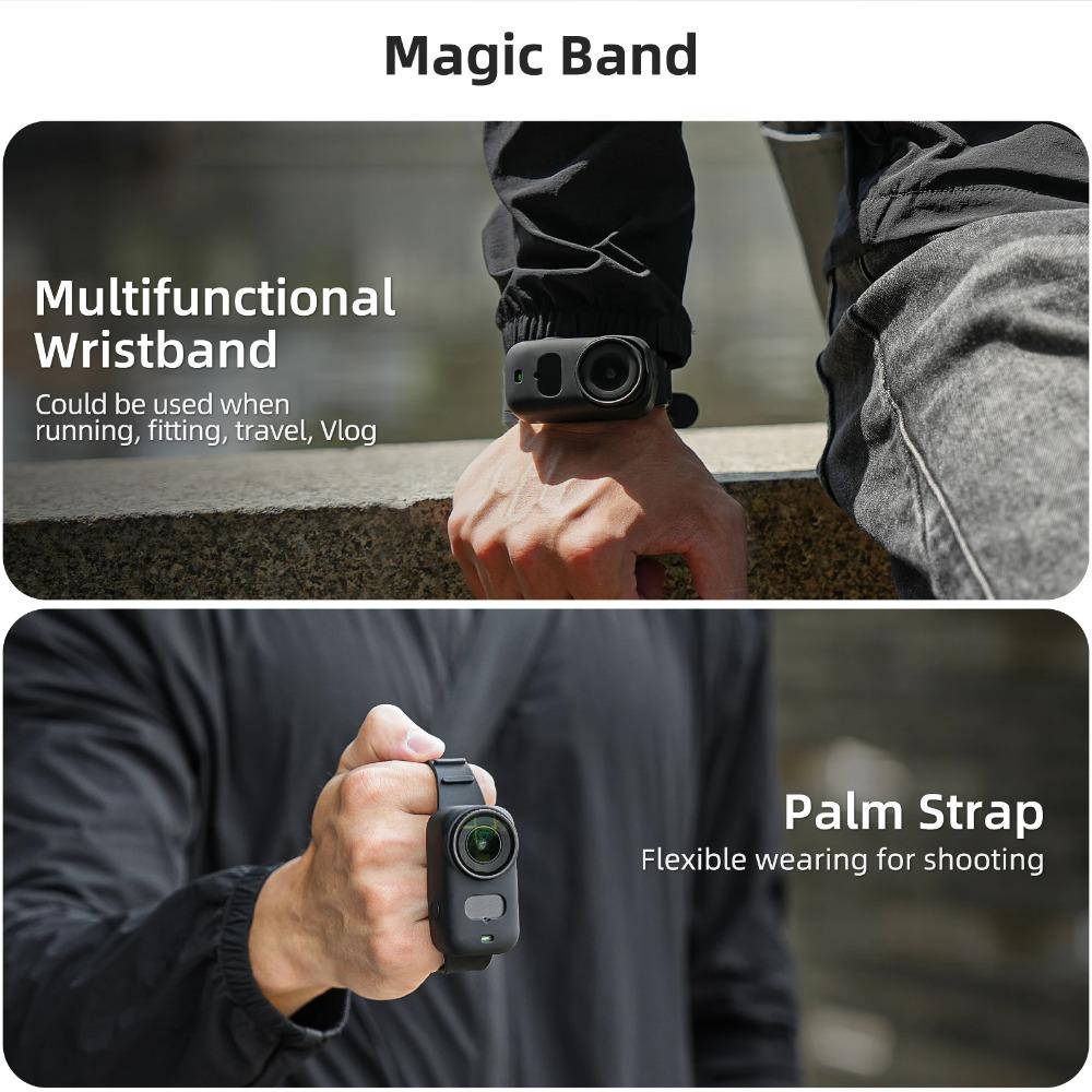Anti-Lost Silicone Adjustable Wristband Bike Strap Protective Mount For DJI Osmo Nano Mini Portable Sports Camera Accessories