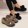 Fashion Women Comfortable Thickened Warm Winter Outdoor Low Top Shoes Versatile Soft Flat Shoes
