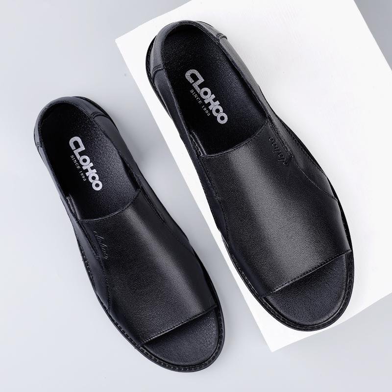 Модные сандалии из натуральной кожи для мужчин, ручная работа, летние плоские, роскошный дизайнерский повседневный пляжный стиль, дышащие, для улицы