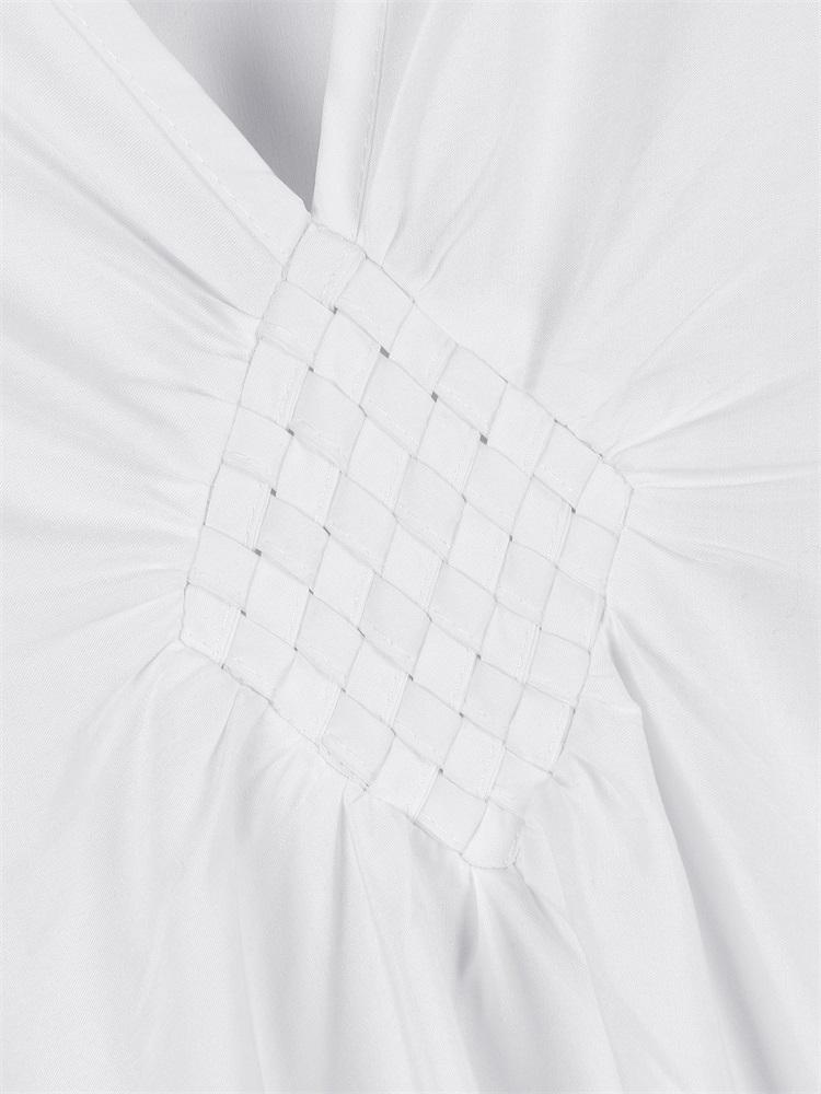 Sexy Vacation White Beach Maxi Dress Women's Hand-knit V-neck Batwing Sleeve Plus Size Kaftan 2024 Summer Beachwear Swimsuit Cover Up Q1306