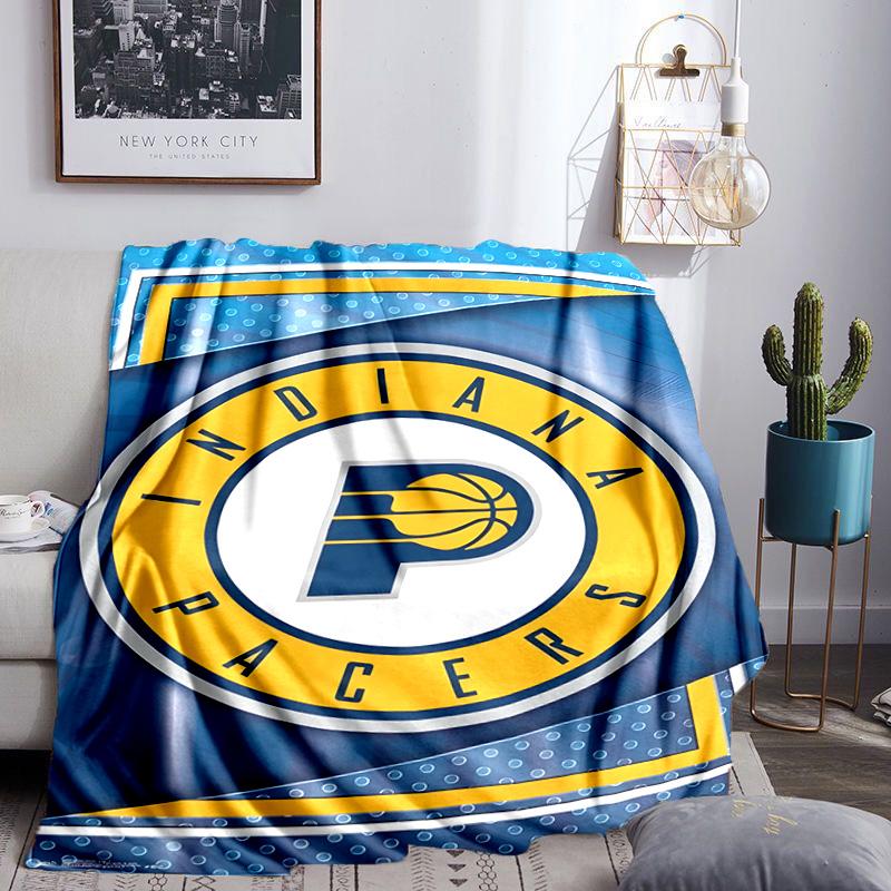 Pacers Basketball Team Blanket Lightweight Flannel Bedding Blanket Perfect for Travel, Camping, Living Rooms, Offices, Sofas, Fan Christmas gift