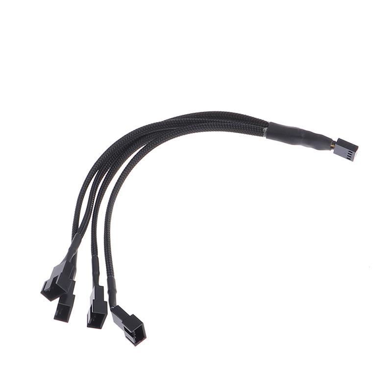 Pwm Fan Splitter 4Pin Adapter Cable 1 To 1 2 3 4 Computer Cpu Fan Splitter Cable