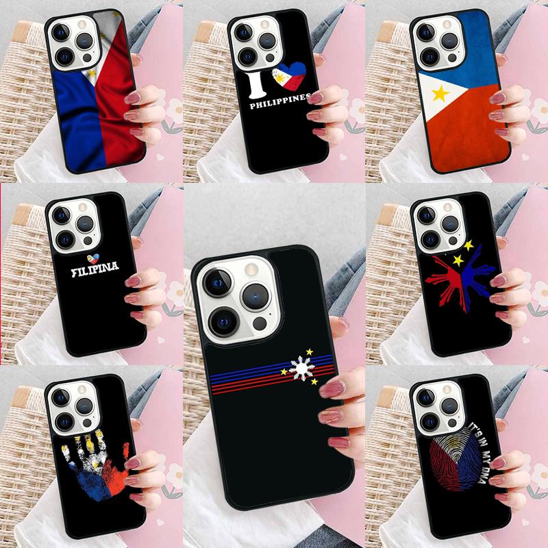 Чехол для телефона с флагом Филиппин для iPhone 17 Air 15 16e 14 13 Pro Max Coque 12 11 Pro Max PLUS