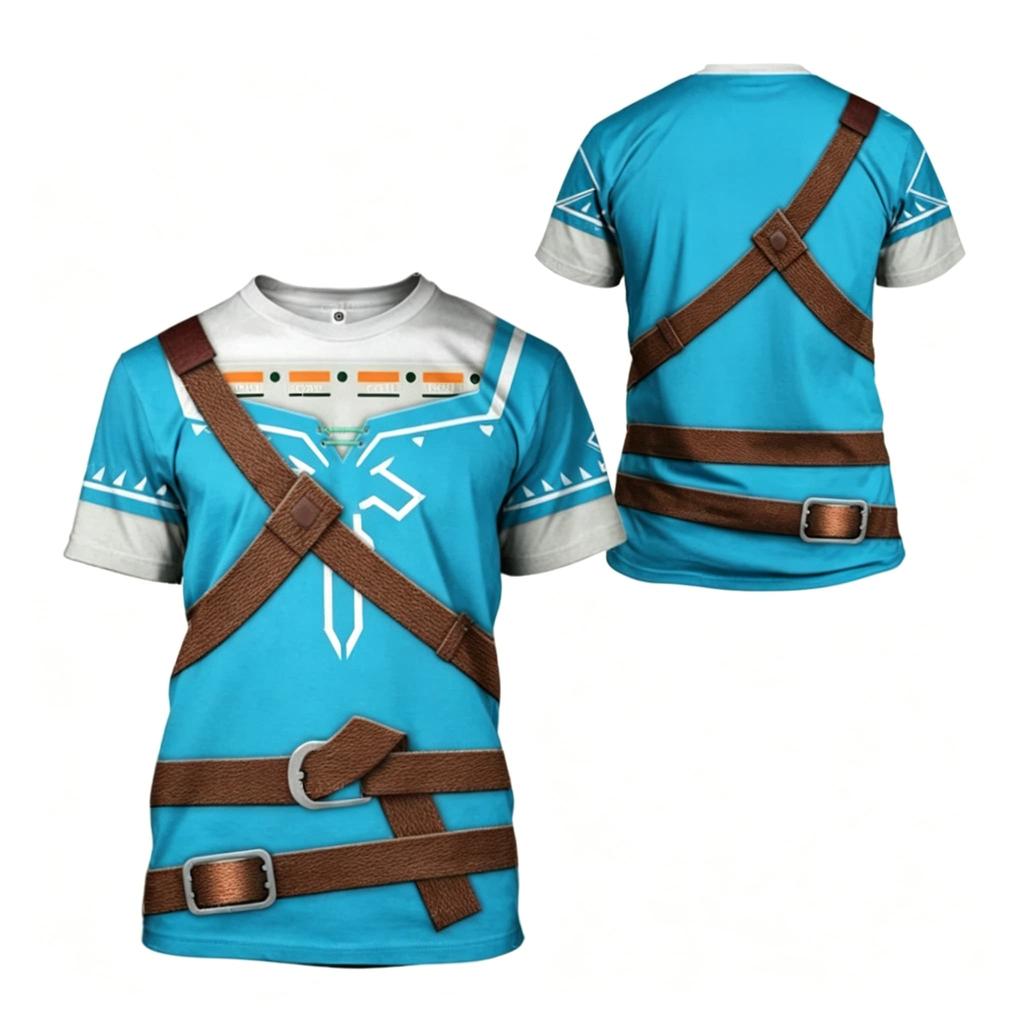 Men T Shirt Women Tee Boys Girls Top Adults Children Parent Child Quick dry kid Tshirts Zelda Cosplay Outdoor Sportswear Tops