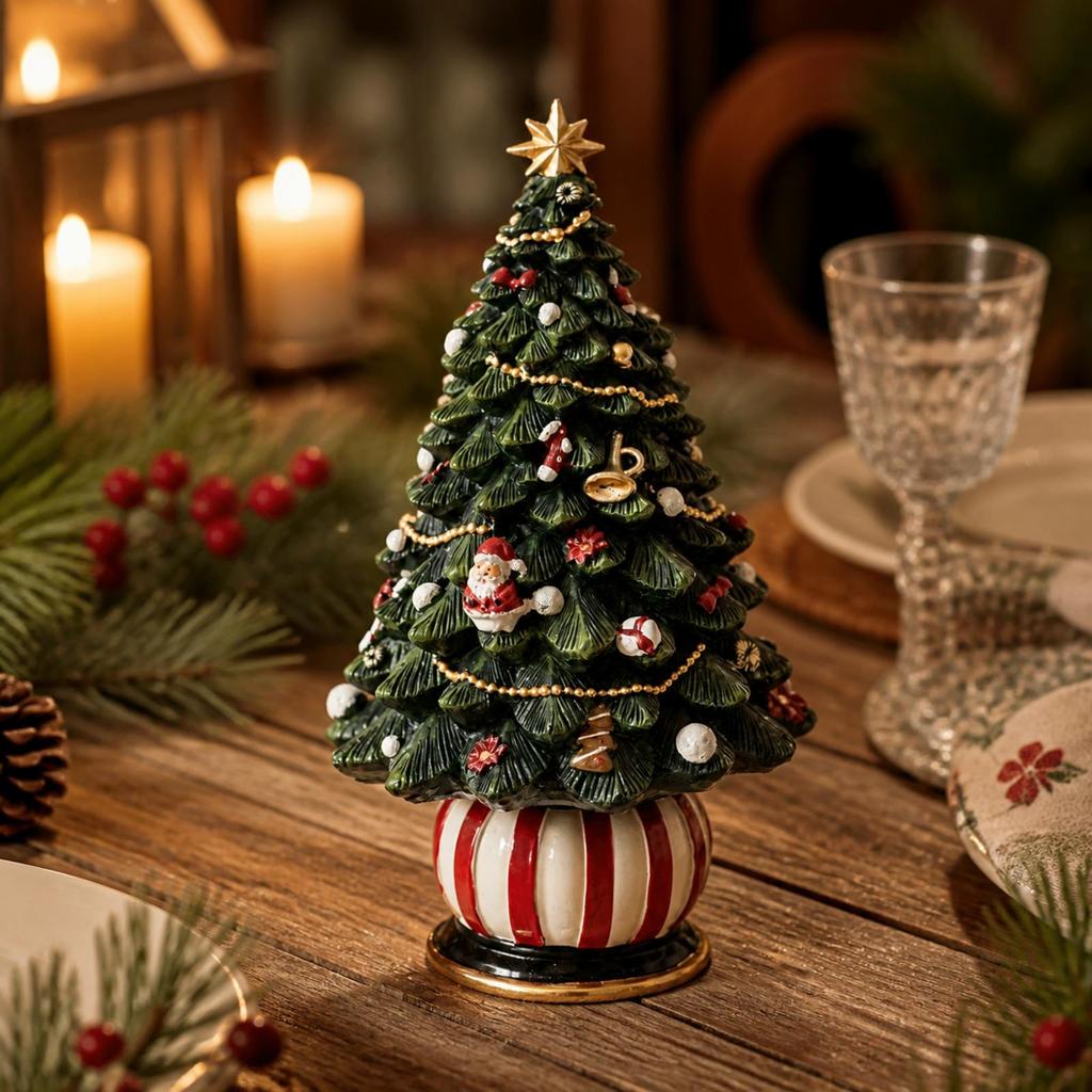 Rotating Musical Christmas Tree Compact Melody Player Keepsake